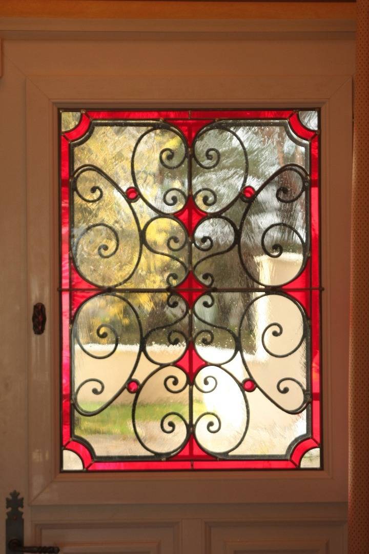 clair de lumière - vitrail - porte d'entrée - grille ferronnerie d'art