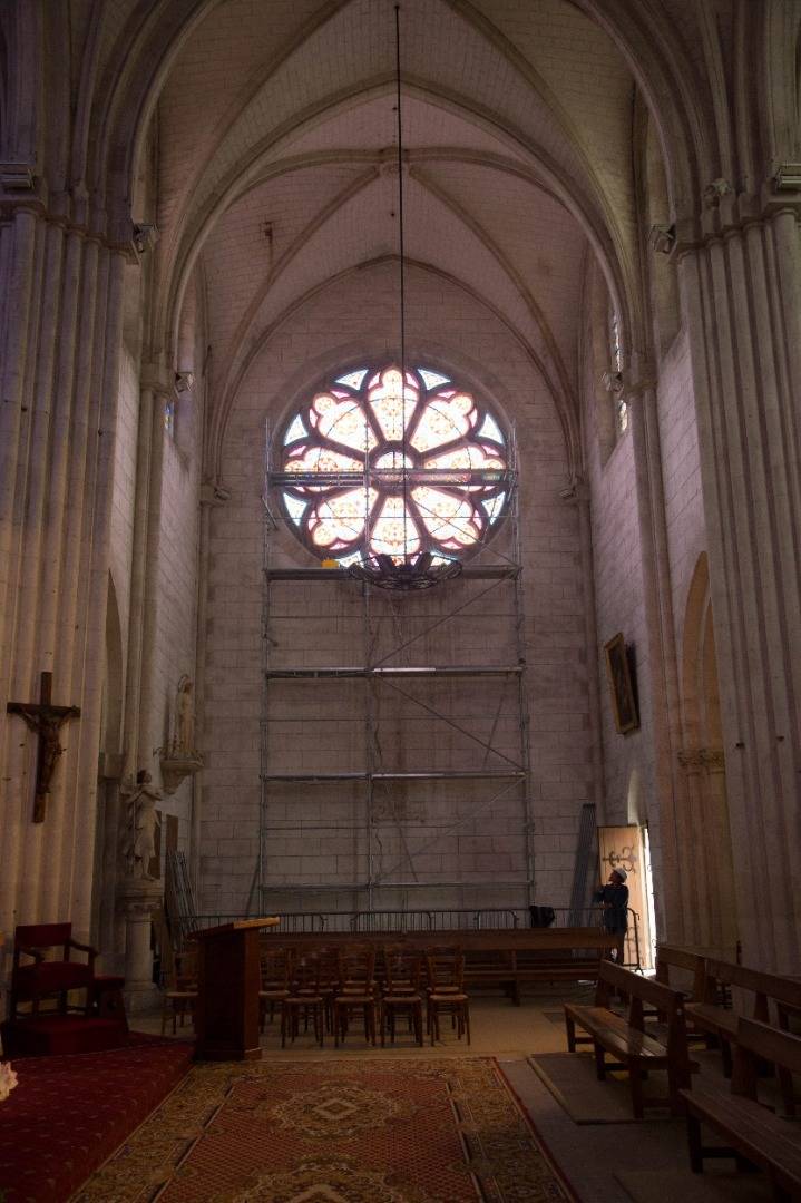 clair de lumière - buzançais -rosace - restauration - vitrail - indre - église