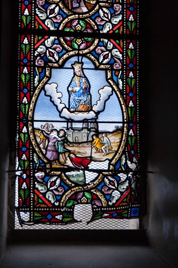 clair de lumière - vitrail - restauration - argenton sur creuse - indre - chapelle notre dame - 